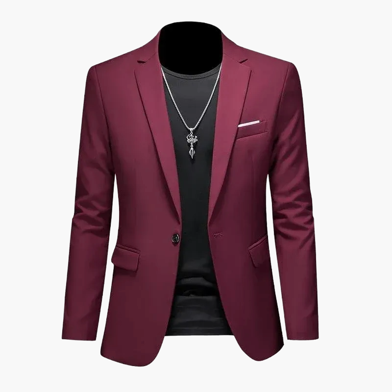 Herren Blazer Ein-Knopf Modern Business Casual Sakko – Eleganter Freizeit-Look