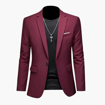 Herren Blazer Ein-Knopf Modern Business Casual Sakko – Eleganter Freizeit-Look