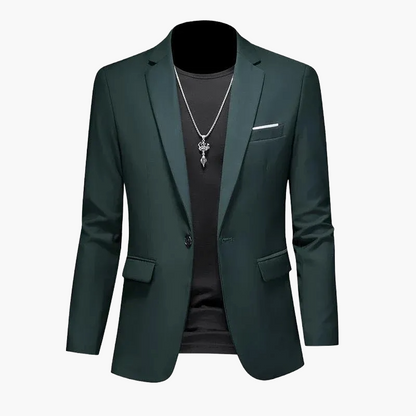 Herren Blazer Ein-Knopf Modern Business Casual Sakko – Eleganter Freizeit-Look