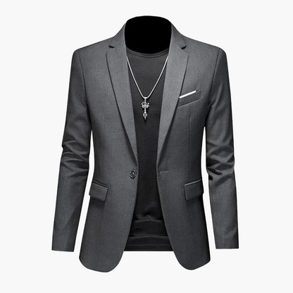 Herren Blazer Ein-Knopf Modern Business Casual Sakko – Eleganter Freizeit-Look