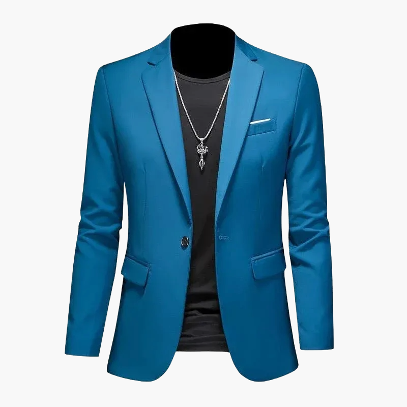 Herren Blazer Ein-Knopf Modern Business Casual Sakko – Eleganter Freizeit-Look