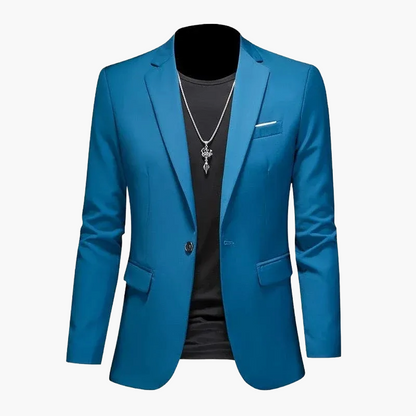 Herren Blazer Ein-Knopf Modern Business Casual Sakko – Eleganter Freizeit-Look