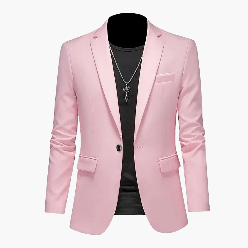 Herren Blazer Ein-Knopf Modern Business Casual Sakko – Eleganter Freizeit-Look