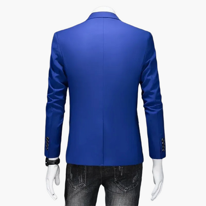 Herren Blazer Ein-Knopf Modern Business Casual Sakko – Eleganter Freizeit-Look