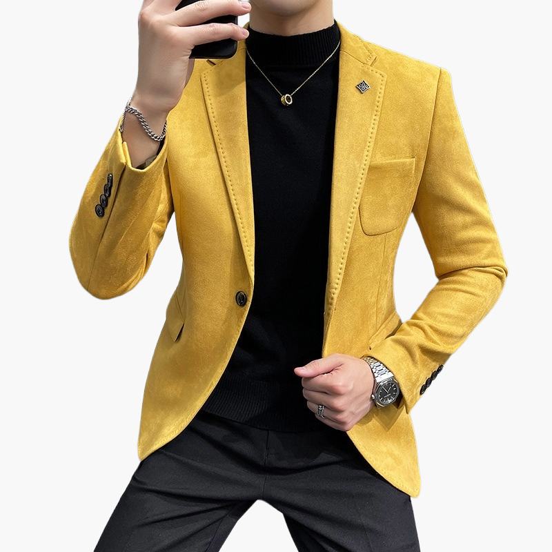 Herren Eleganter Business Blazer – Modernes Sakko für Büro & Freizeit