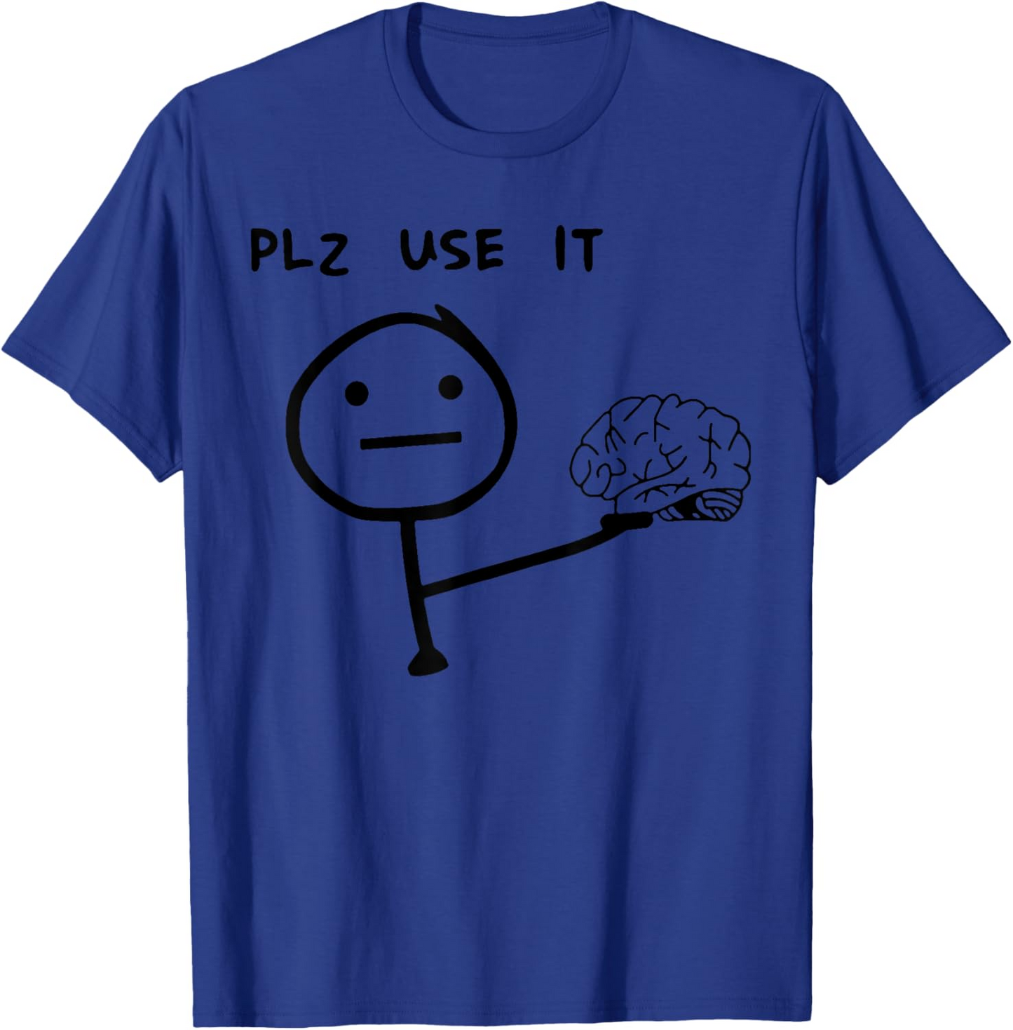 Herren Fun T-Shirt mit Meme Print – Lustiges Statement "PLZ USE IT" – Casual Streetwear