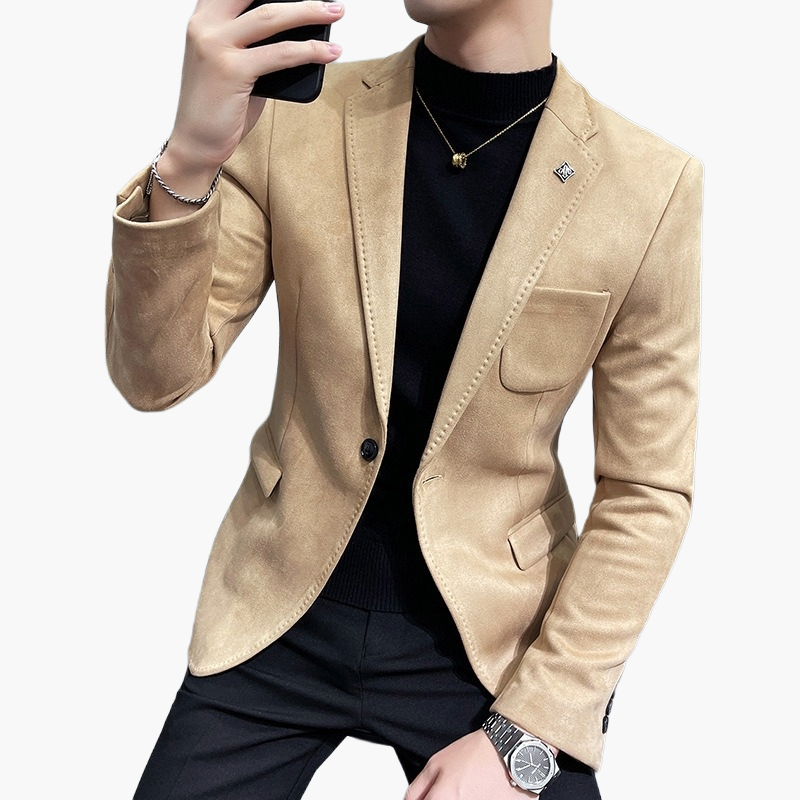 Herren Eleganter Business Blazer – Modernes Sakko für Büro & Freizeit