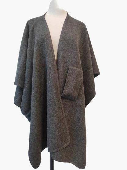 Damen Poncho-Schal mit Schlaufe – Eleganter Überwurf für Alltag & Büro