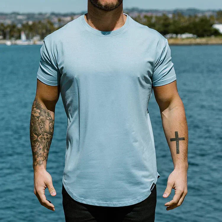 Herren Fitness T-Shirt Slim Fit – Sportliches Muskelshirt für Training & Freizeit