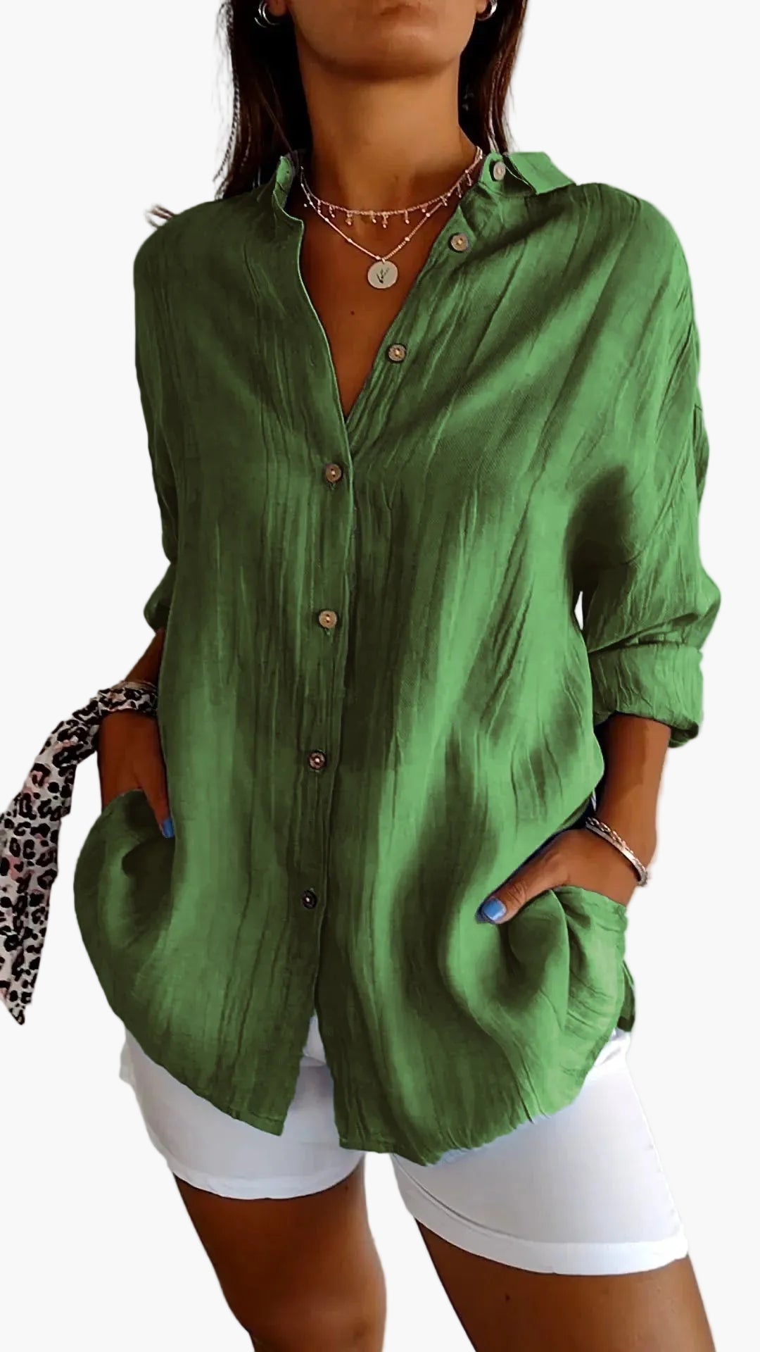 Damen Button-Down-Hemd – Eleganter Freizeit-Look für Alltag und Büro