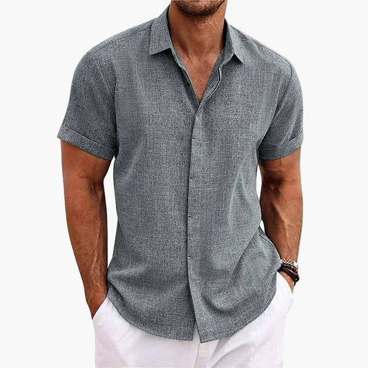 Herren Freizeithemd mit Reverskragen – Kurzarm, Sommer, Modern, Ideal für Alltag & Reisen