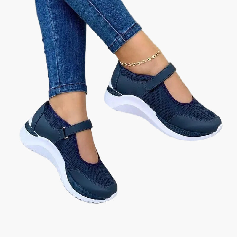 Damen Orthopädische Bequeme Mary Jane Sneaker für Alltag & Freizeit