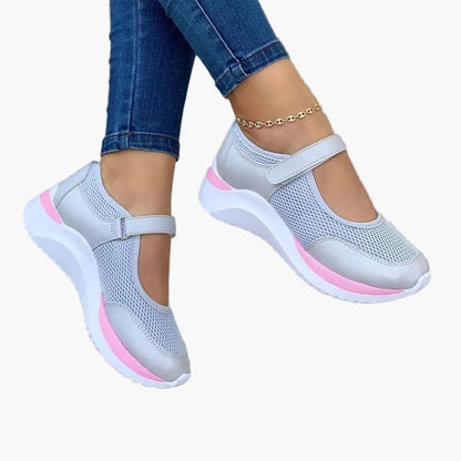 Damen Orthopädische Bequeme Mary Jane Sneaker für Alltag & Freizeit