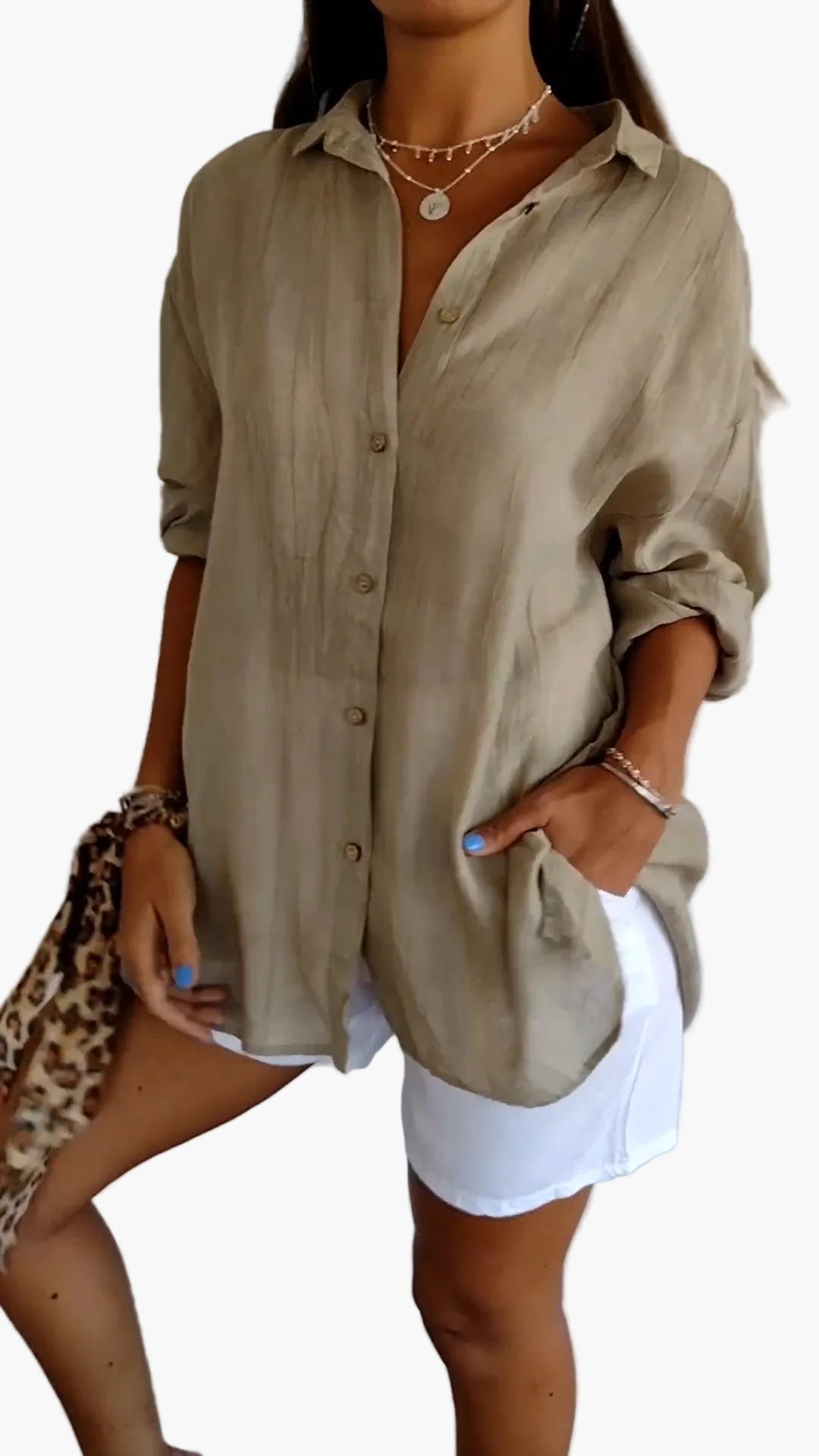 Damen Button-Down-Hemd – Eleganter Freizeit-Look für Alltag und Büro