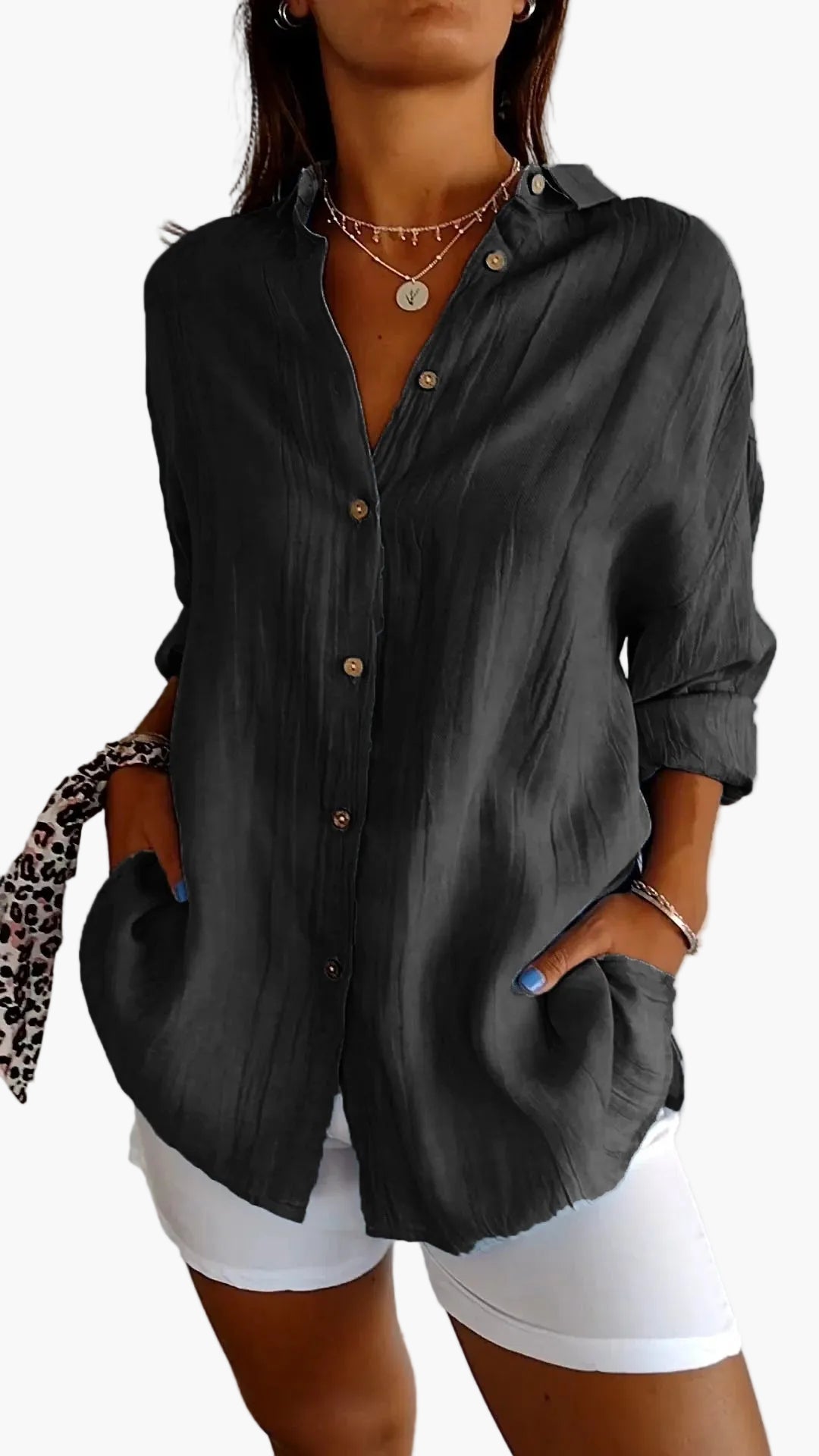 Damen Button-Down-Hemd – Eleganter Freizeit-Look für Alltag und Büro