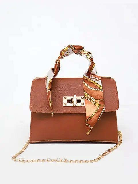 Damen Handtasche im eleganten Stil mit Schalgriff und goldener Kette – Perfekt für Alltag und besondere Anlässe