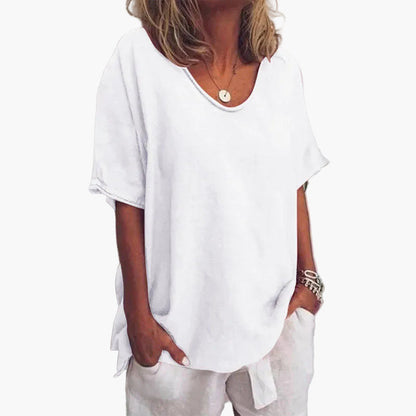 Damen Klassische Bluse mit Lockerer Passform – Lässig & Vielseitig für Alltag und Freizeit