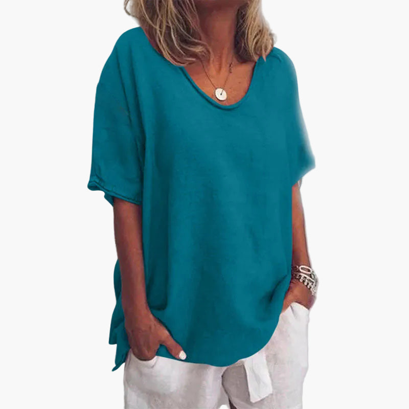 Damen Klassische Bluse mit Lockerer Passform – Lässig & Vielseitig für Alltag und Freizeit