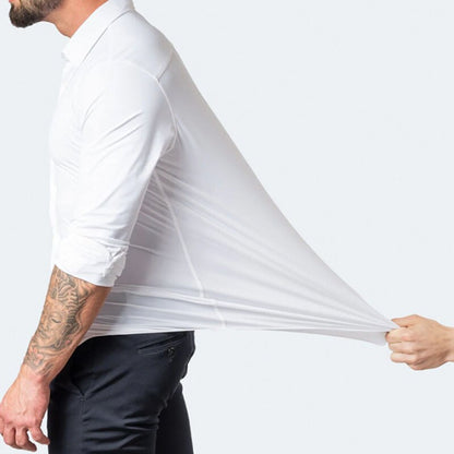 Herren Business Freizeithemd – Elegantes, Stretch Langarmhemd für Büro & Alltag