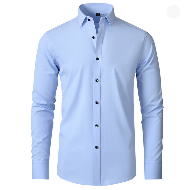 Herren Business Freizeithemd – Elegantes, Stretch Langarmhemd für Büro & Alltag