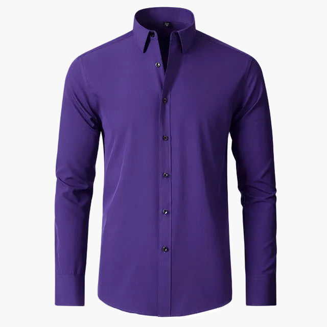 Herren Business Freizeithemd – Elegantes, Stretch Langarmhemd für Büro & Alltag