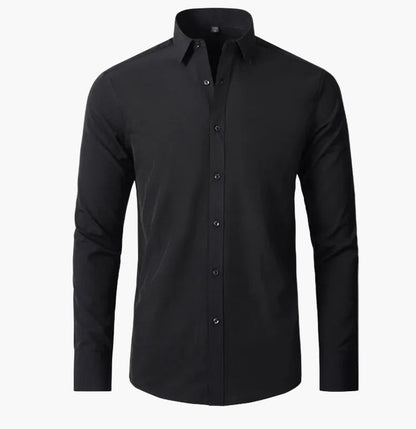 Herren Business Freizeithemd – Elegantes, Stretch Langarmhemd für Büro & Alltag