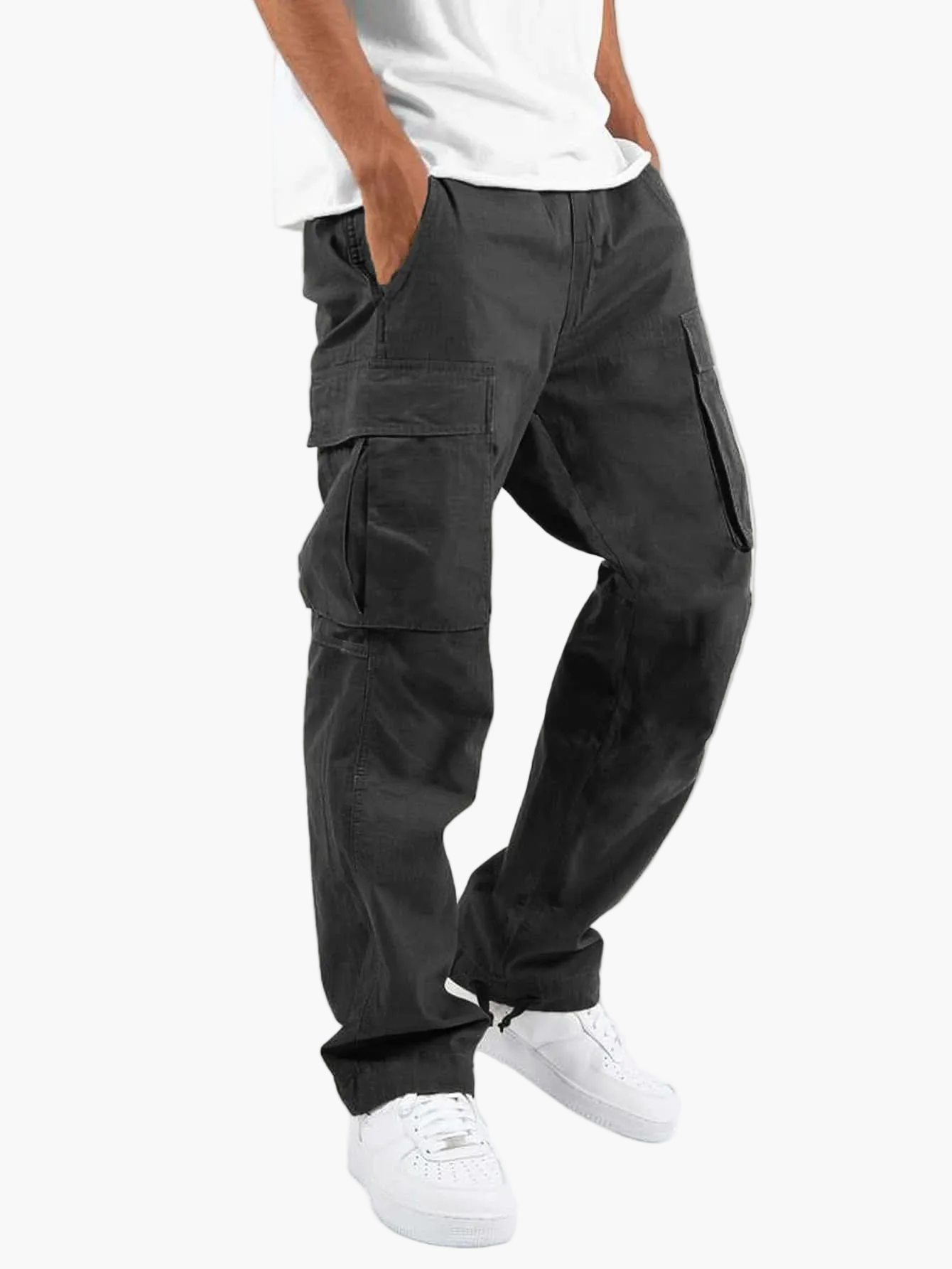 Herren Cargo-Hose Relaxed Fit mit Mehreren Taschen – Praktische und Stylische Freizeithose