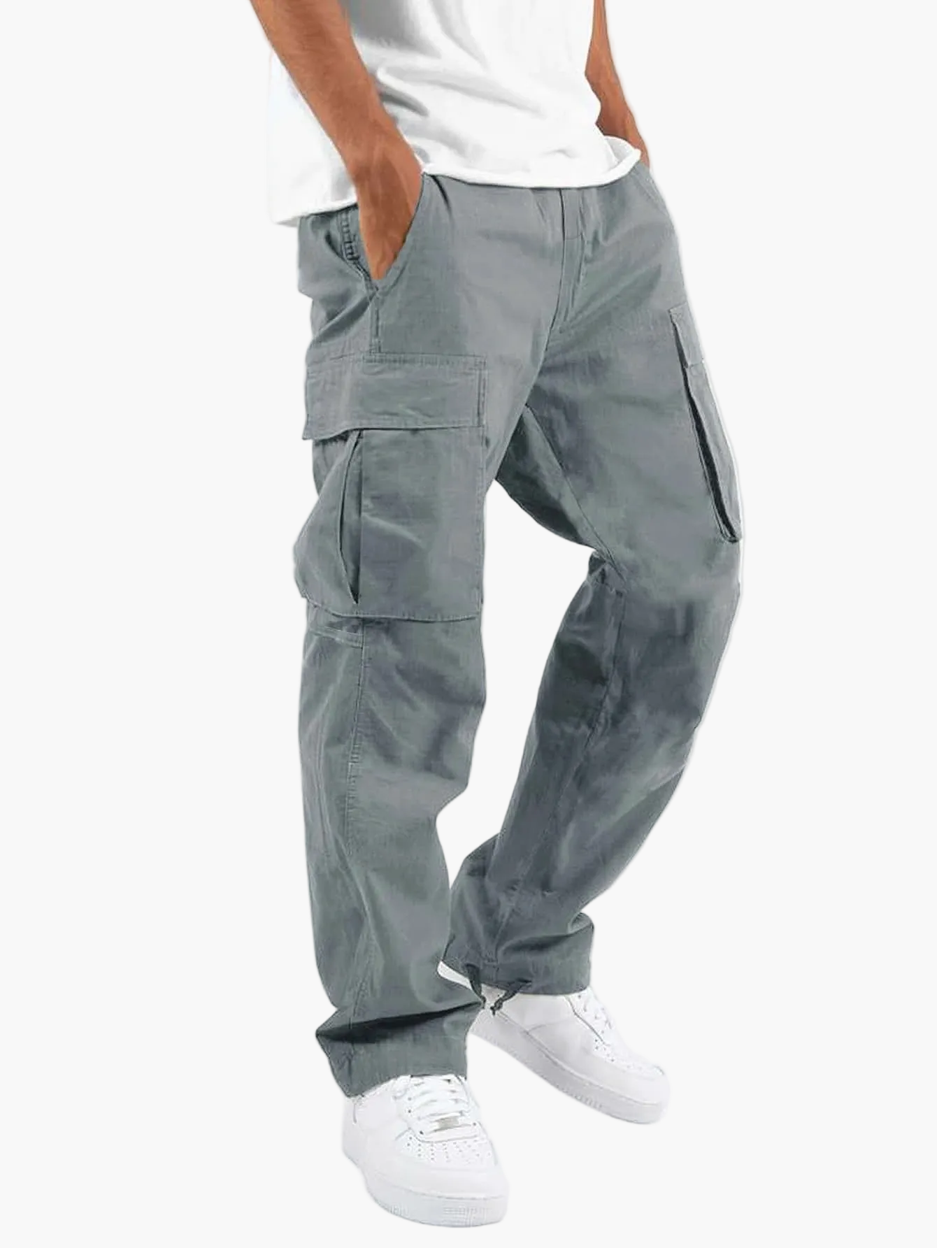 Herren Cargo-Hose Relaxed Fit mit Mehreren Taschen – Praktische und Stylische Freizeithose