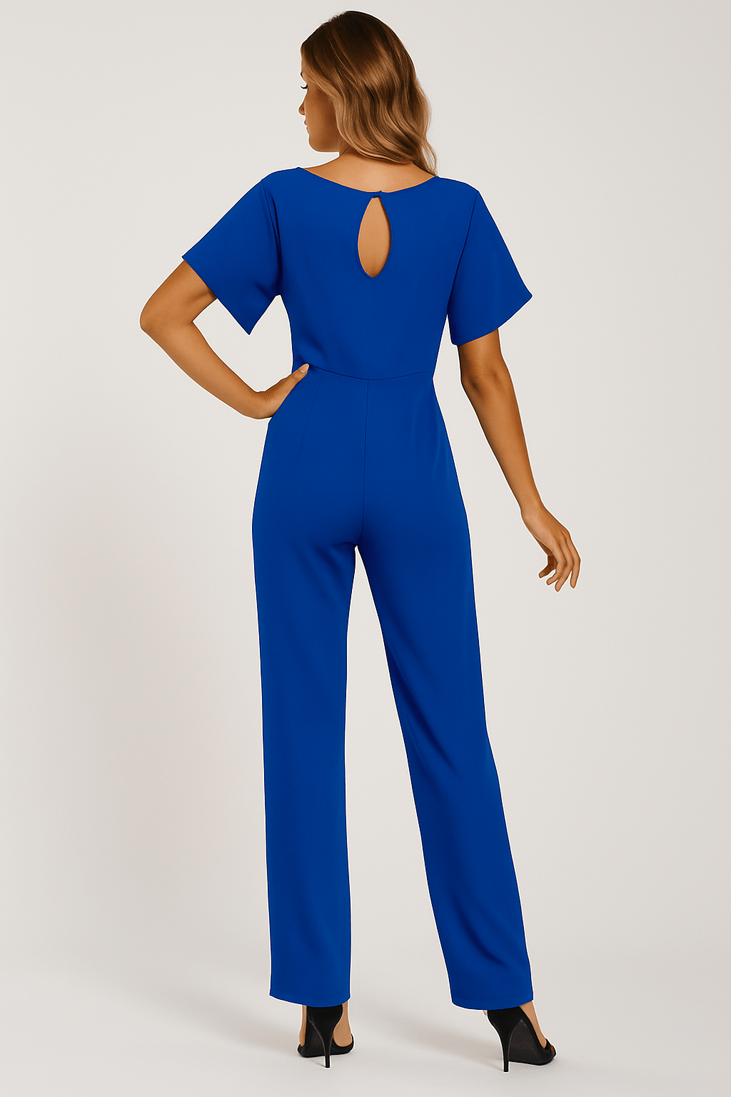 Damen Jumpsuit mit Bindegürtel – Eleganter Overall für Alltag und besondere Anlässe