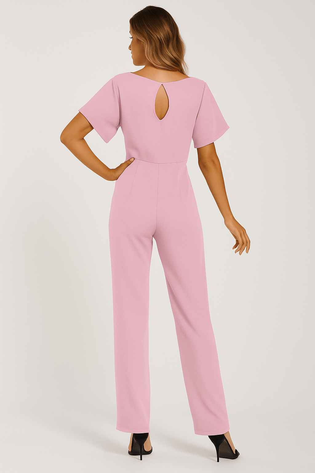 Damen Jumpsuit mit Bindegürtel – Eleganter Overall für Alltag und besondere Anlässe