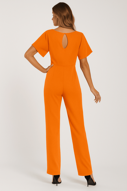 Damen Jumpsuit mit Bindegürtel – Eleganter Overall für Alltag und besondere Anlässe