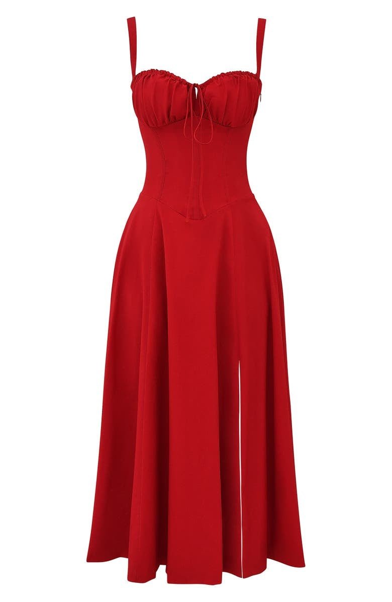 Damen Midikleid mit Korsett-Oberteil – Eleganter Sommer-Look für besondere Anlässe