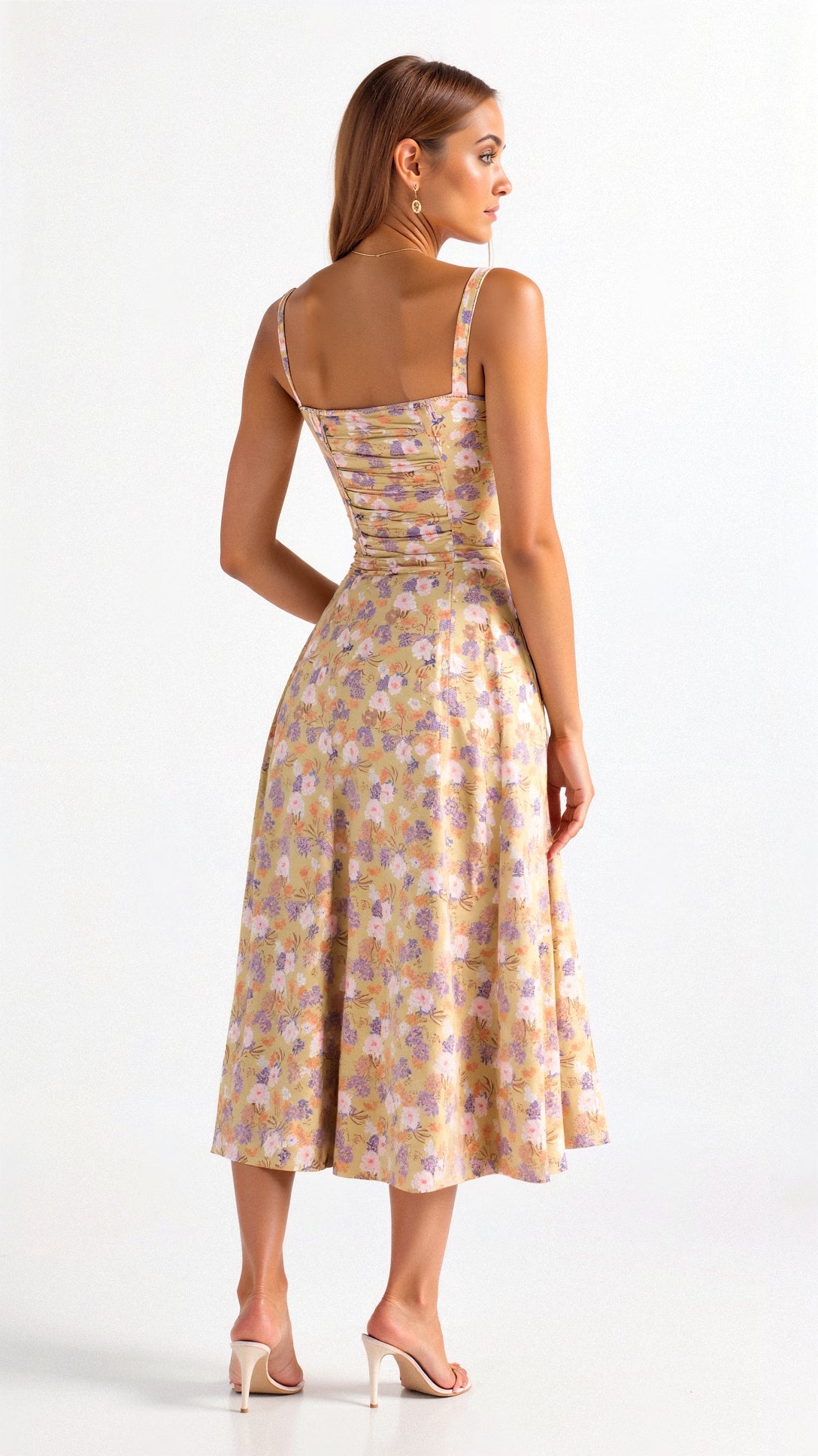 Damen Midikleid mit Korsett-Oberteil – Eleganter Sommer-Look für besondere Anlässe