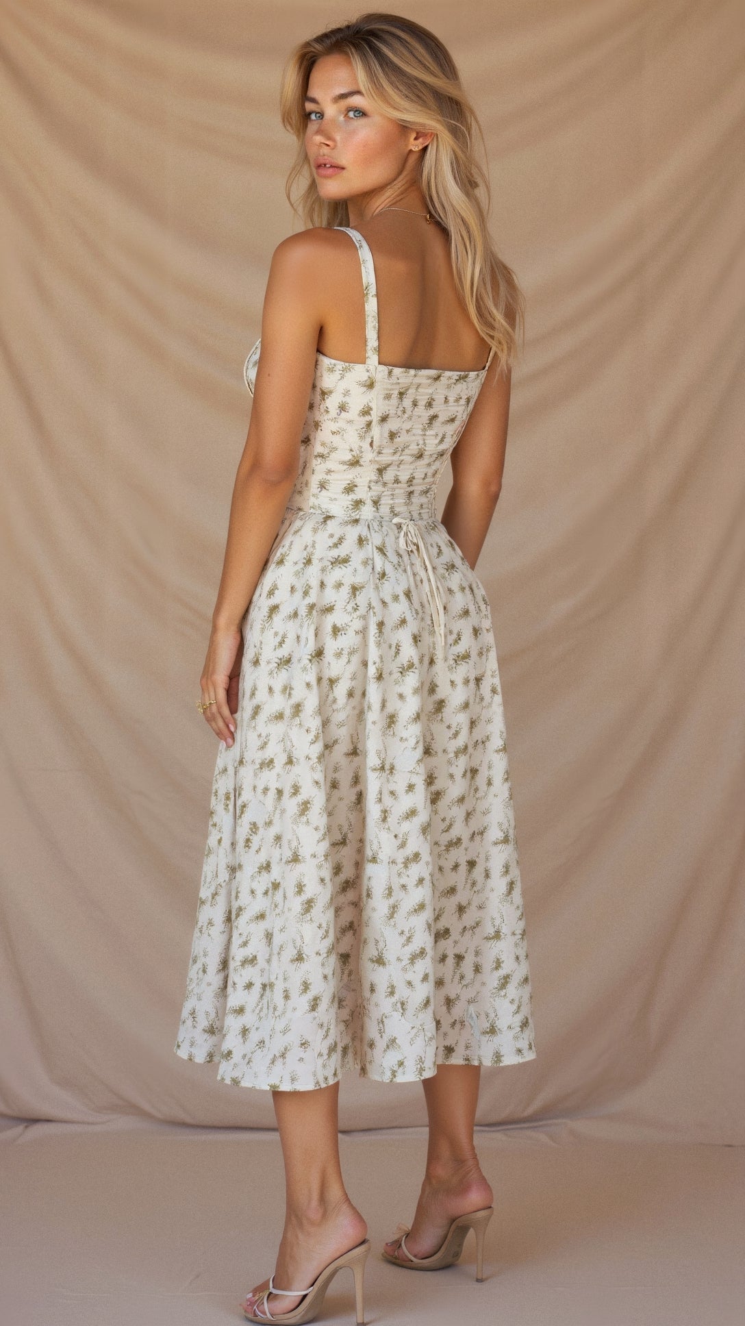 Damen Midikleid mit Korsett-Oberteil – Eleganter Sommer-Look für besondere Anlässe