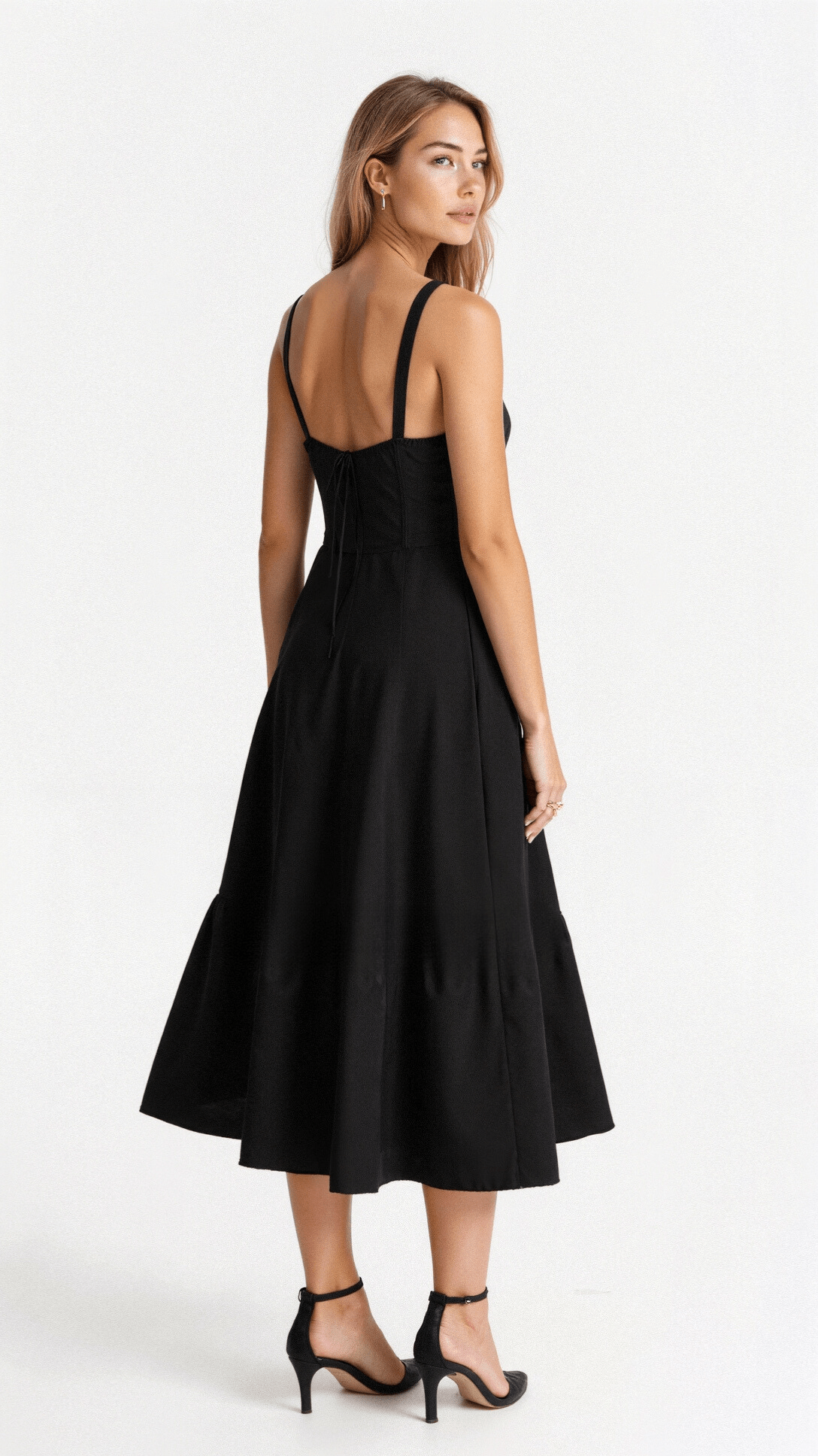 Damen Midikleid mit Korsett-Oberteil – Eleganter Sommer-Look für besondere Anlässe