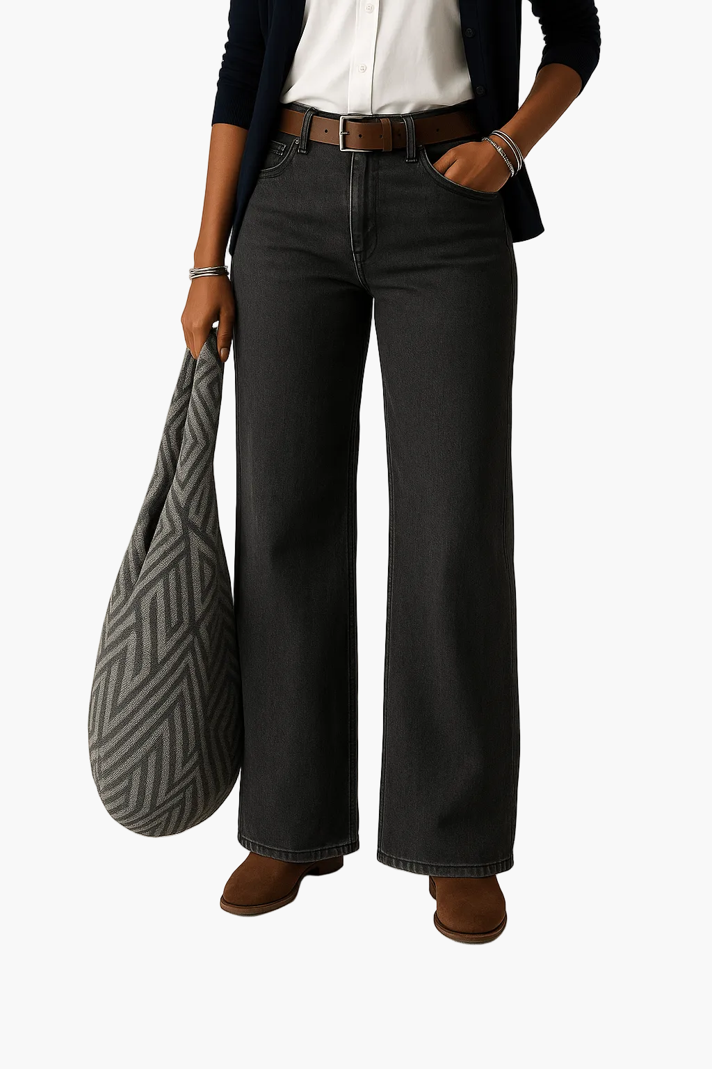 Damen Weitbein-Jeans im Casual Look – Bequeme Denim Hose für Alltag & Freizeit