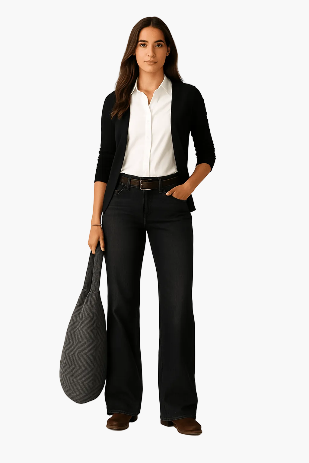 Damen Weitbein-Jeans im Casual Look – Bequeme Denim Hose für Alltag & Freizeit