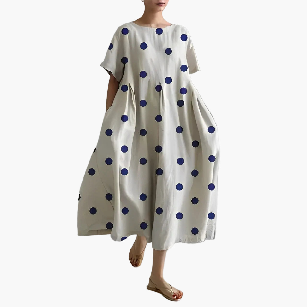 Damen Oversize Sommerkleid mit Blumenmuster – Freizeit Boho Look, Komfort & Style