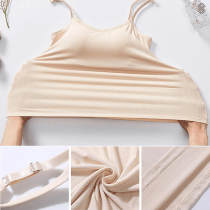 Damen SilkySecure Top mit integriertem BH – Komfort & Stil für den Alltag