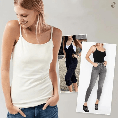 Damen SilkySecure Top mit integriertem BH – Komfort & Stil für den Alltag