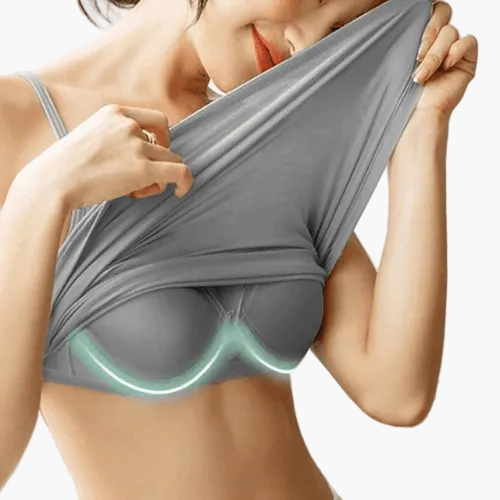 Damen SilkySecure Top mit integriertem BH – Komfort & Stil für den Alltag