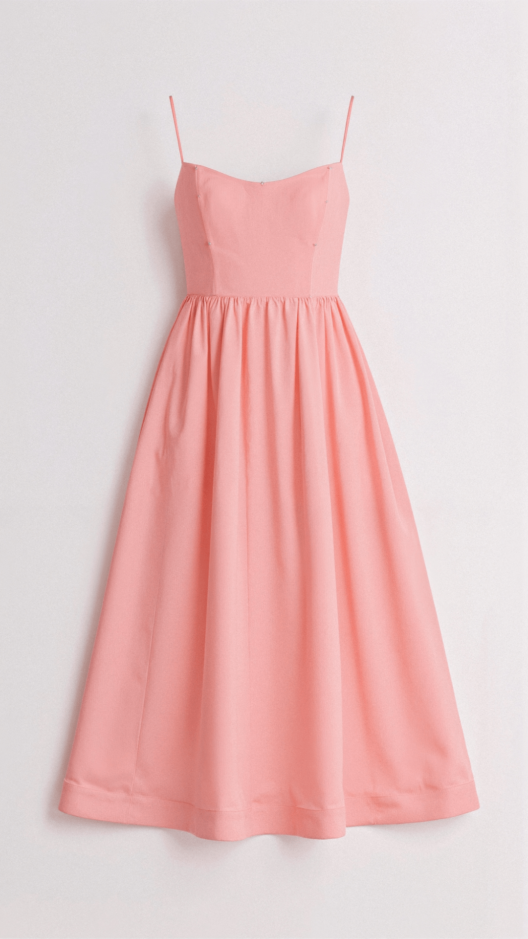 Damen Midikleid mit Spaghettiträgern – Elegantes Sommerkleid für Alltag & Feste