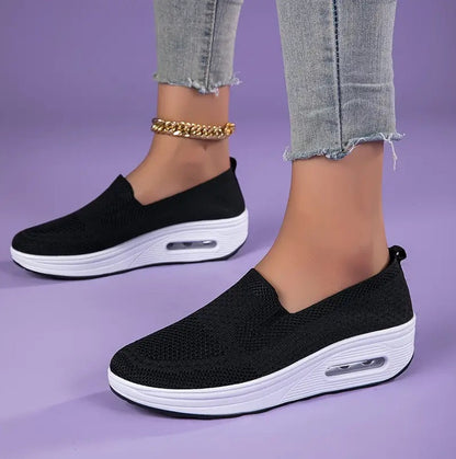Damen Komfort Slip-On Sneaker – Orthopädische Freizeitschuhe für Alltag & Arbeit