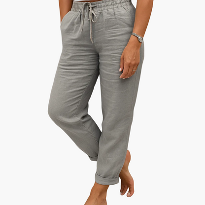 Damen Freizeithose mit Kordelzug – Lockerer Schnitt, Ideal für Alltag & Urlaub