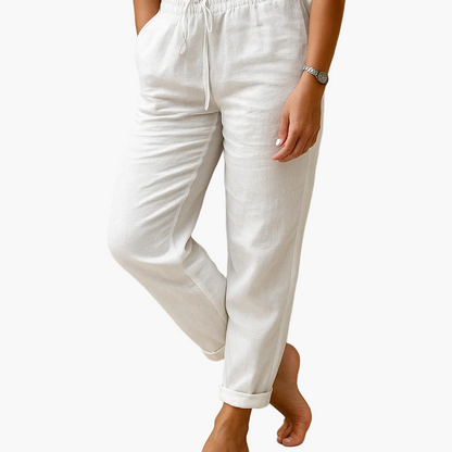 Damen Freizeithose mit Kordelzug – Lockerer Schnitt, Ideal für Alltag & Urlaub