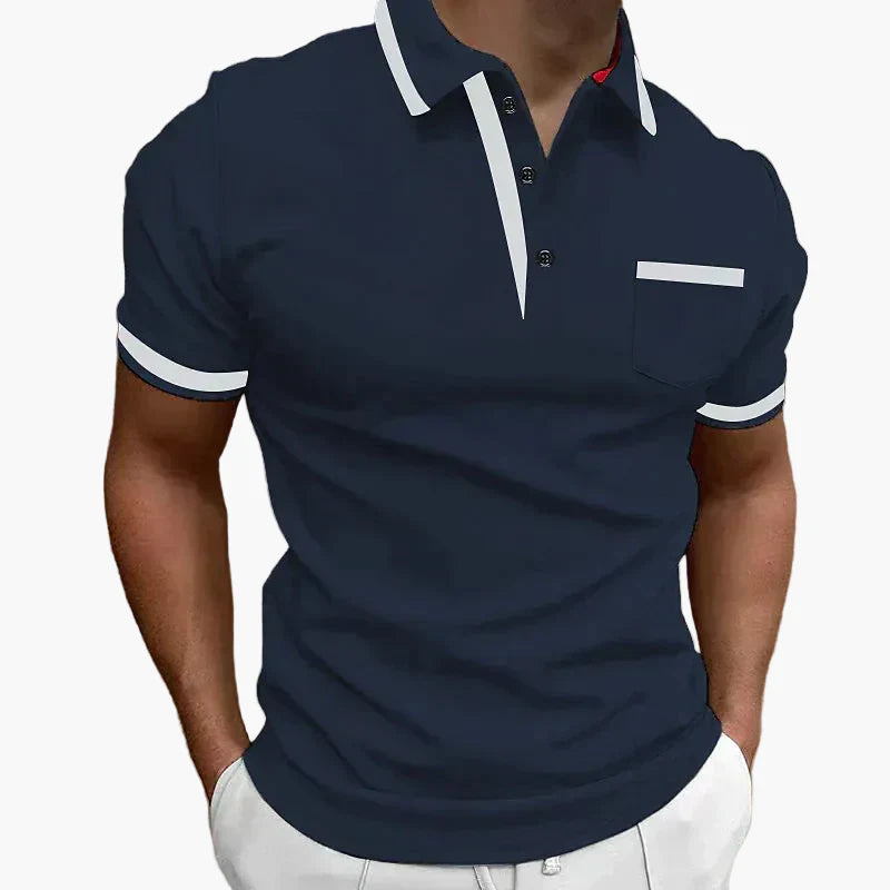Herren Polohemd Modern Fit mit Kontrastdetails – Stilvolles Freizeit- und Alltagsoutfit