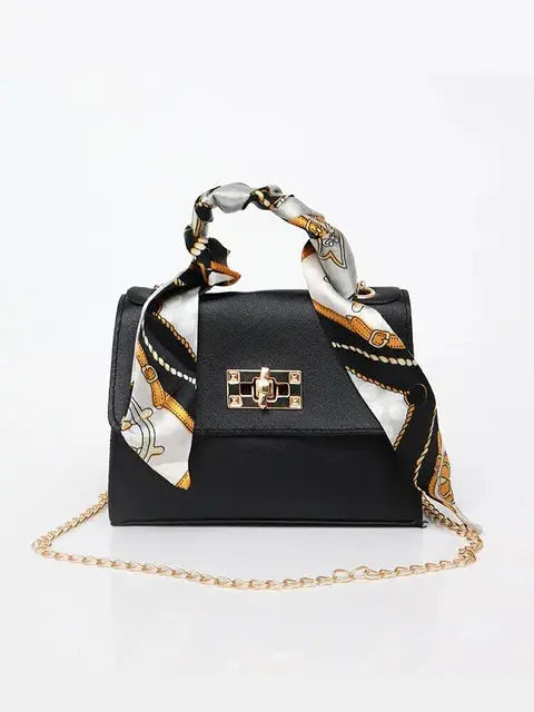 Damen Handtasche im eleganten Stil mit Schalgriff und goldener Kette – Perfekt für Alltag und besondere Anlässe