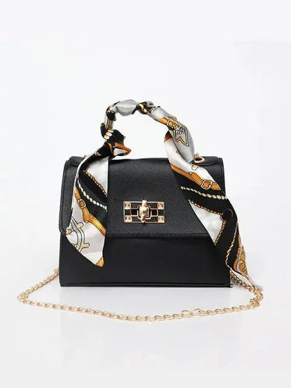 Damen Handtasche im eleganten Stil mit Schalgriff und goldener Kette – Perfekt für Alltag und besondere Anlässe