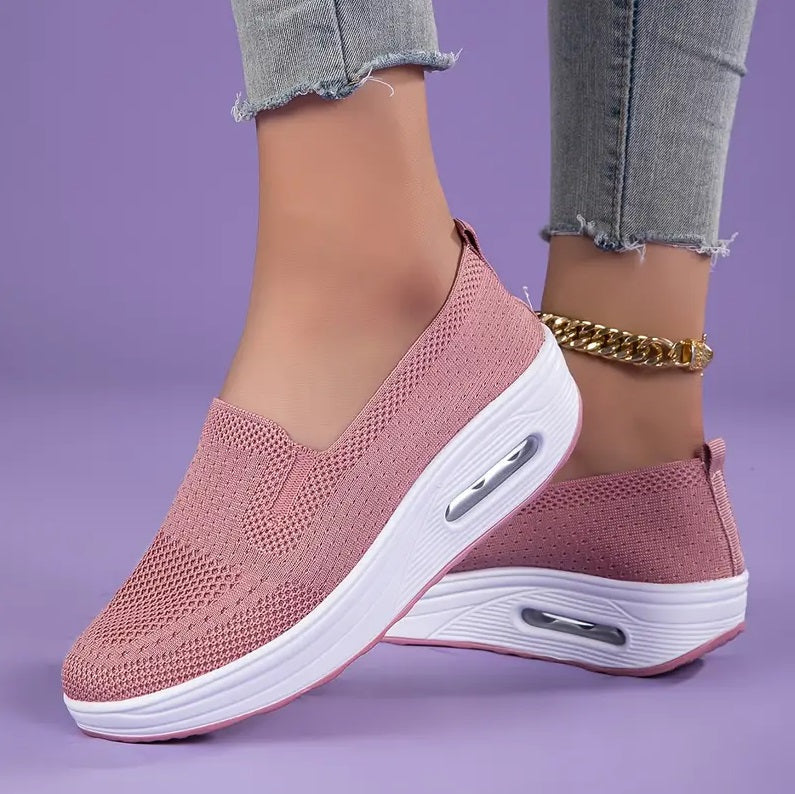 Damen Komfort Slip-On Sneaker – Orthopädische Freizeitschuhe für Alltag & Arbeit