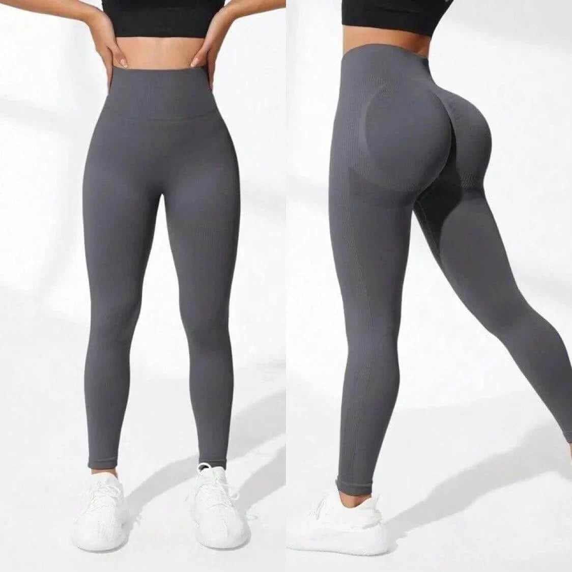 Damen Seamless Sportleggings High Waist Push-Up für Fitness & Alltag
